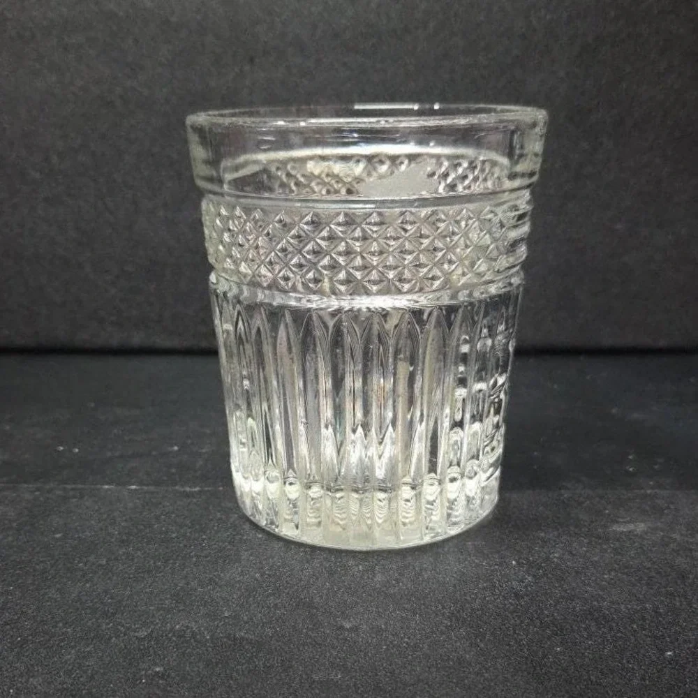 Libbey Radiant Lowball Tumbler, Double Old Fashioned Glass Vintage Clear Barware